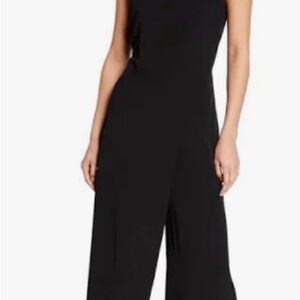 Eileen Fisher Tencel Viscose Crepe Cami Jumpsuit Black S9ght-d4421m Sz Small S/P